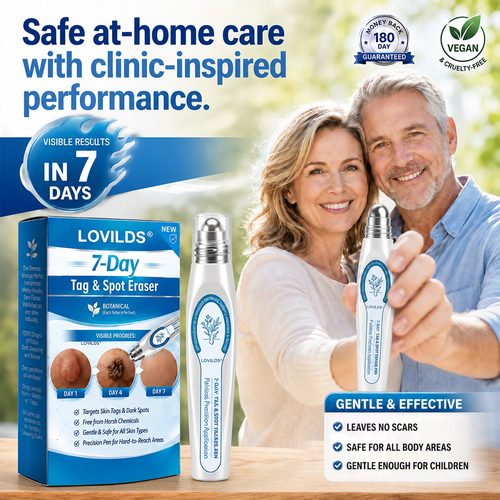 LOVILDS®𝟕-𝐃𝒂𝘆 𝐒𝗸𝐢𝐧 𝐓𝒂𝗴 & 𝐒𝐩𝙤𝐭 𝐄𝐫𝒂𝐬𝙚𝐫 Painless & Scar-Free Advanced Imperfection Removal Rollerball Pen